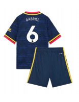 Arsenal Gabriel Magalhaes #6 Venkovní dres pro děti 2026-27 Krátký Rukáv (+ trenýrky)